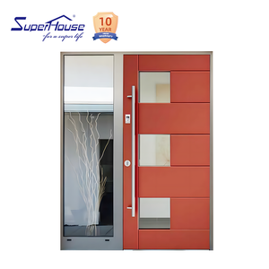 <strong>Luxurious</strong> Extra Large Glass Sidelite Solid 3D Carving Design Modern Villa Exterior Front Main Entrance <strong>Door</strong> Side Opening - Product Image 5