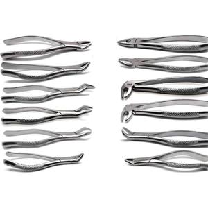 ชุดเครื่องมือถอนรากฟัน 12 ชิ้น ทำจากเหล็กกล้า ใช้สำหรับถอนรากฟันด้วยมือ ได้รับการรับรองมาตรฐาน CE - Product Image 5