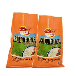 चीन थोक 25kg 50kg पीपी प्लास्टिक अनाज चावल बैग polypropylene बुना बोरियों