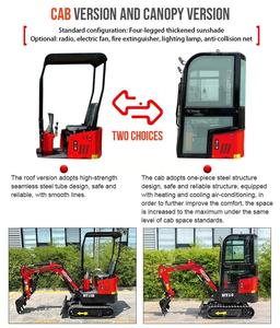 Miniexcavadora de 0.8 Toneladas con Motor EPA para Movimiento de Tierras, Uso Agrícola y Construcción - Product Image 3