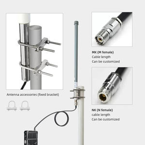 <span class=keywords><strong>Antena</strong></span> de estación base de fibra de vidrio para Radio / AIS / Marine, VHF de servicio pesado 136-174MHz 2 metros Omnidireccional impermeable para exteriores - Product Image 2