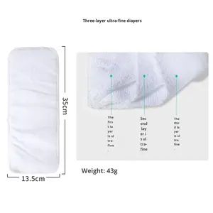 Fabrika Toptan Nefes Alabilen Cilt Dostu Yeniden Kullanılabilir Bebek Yıkanabilir Mikrofiber Bezler - Product Image 1