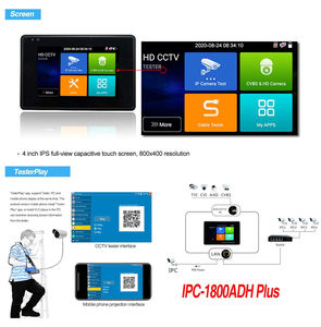 Probador de Cables CCTV con Pantalla Táctil LCD de Visión Nocturna, Monitor de 8MP AHD TVI CVI, Probador de Cámaras IP - Product Image 6