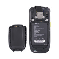 Escáner de Código QR 2D 4G T80 Resistente de Mano, Computadora Resistente para Logística, Terminal Portátil Android 10 con Wifi, PDA con Teclado Qwerty