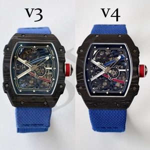 Top Quality RM6702 Hollow Out Wristwatch Barrel Carbon Fiber Integrated Mechanical Movement 35g 7.8 Lightweight Sports <b>Watch</b> - Product Image 2