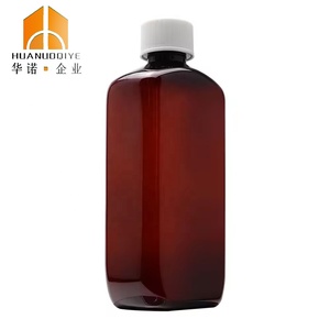 473Ml 16Oz 500Ml Lege Wockhardt Hi-Tech Hoestsiroop Op Recept Magere Fles Medicijnboog Plastic Fles Met Rode Schrijfdoppen - Product Image 1