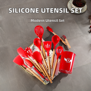 Juego de utensilios de cocina con silueta, grado alimenticio, moderno/clásico/tradicional/manual, caja de barra de cocina multifuncional para el hogar - Product Image 6