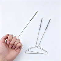 Brosse de nettoyage spirale en fil d'acier torsadé de qualité industrielle FUYI, cylindrique, facile à saisir, pour le nettoyage des tuyaux, fournie par l'usine