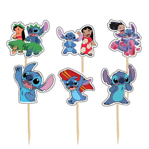 Décorations de gâteau en papier, 24 pièces/sac, pour anniversaire, dessert, support à gâteau, pâtisserie, décorations colorées pour gâteau - Product Image 6