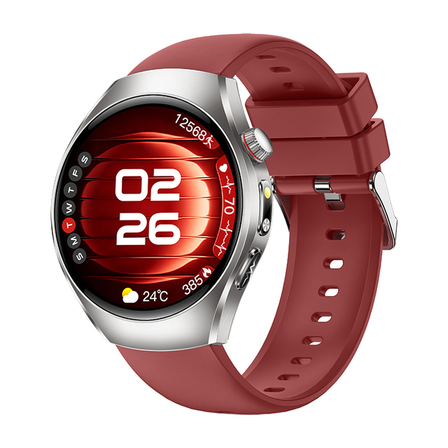 New 1.43 Inch AMOLED Full Touch Screen ECG Heart Health Monitoring IP68 Waterproof Multi Sport Modes ET460 Smart Watch With SOS