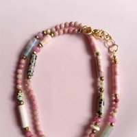 Collar de Acero Inoxidable Chapado en Oro de 18K Estilo Bohemio, Joyería de Invierno con Cuentas Espaciadoras, Resistente al Agua, para Usar en Capas, Regalo para Mujer