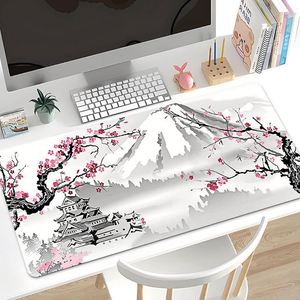 Sanxing Rectangular Natural Rubber Anime Cartoon Mouse Pad 900x300mm Art Cherry Blossom Mountain Design Office Desk <b>Mat</b> Stock - Product Image 6