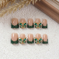 Emballage personnalisé, ongles en acrylique faits à la main, courbes courtes en forme de bec de canard 3D, couverture complète, PMMA, étiquette privée, ongles portables, OEM