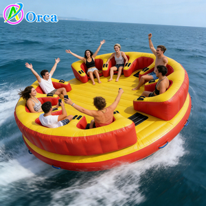 <span class=keywords><strong>Coussin</strong></span> <span class=keywords><strong>flottant</strong></span> gonflable de haute qualité, toboggan aquatique, jeux aquatiques confortables, canapé UFO fou rempli d'eau, <span class=keywords><strong>bateau</strong></span> remorquable Twister - Product Image 1