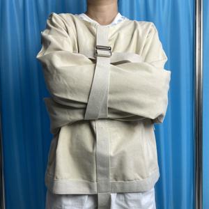 Vente en gros de la camisole de force d'asile Vêtements de protection des membres supérieurs pour la sécurité des patients BDSM Self Bondage camisole de force - Product Image 4