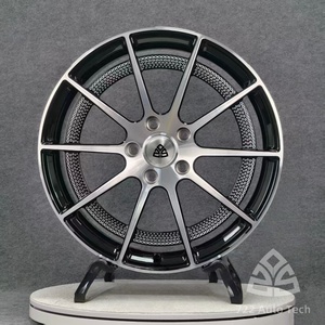 722Auto Finition Noir Brillant Monobloc Forgé 17-19 Deep Lip Hybrid TUV 5x108/5x112/5x114.3 pour <span class=keywords><strong>Volvo</strong></span> <span class=keywords><strong>S60</strong></span> T8 Recharge - Product Image 1