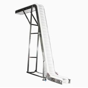 Meyve z-tipi kolay temizlik için PVC/PU bantlı konveyör otomatik gıda besleme eğimli konveyör bant konveyör makinesi Cleat ile - Product Image 3