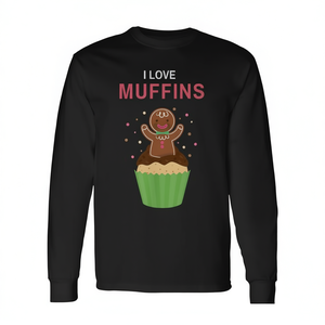 T-shirt à manches longues pour pâtissier, idéal pour la pâtisserie, les gâteaux, les muffins, les cupcakes et les pâtes à pain - Product Image 2