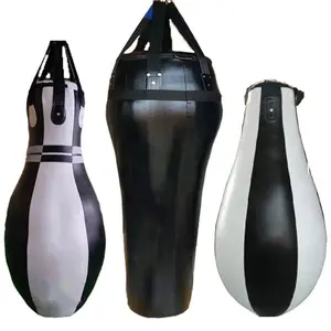 Hanging Boxing Punching Bag Pear Shaped Teardrop Microphone Hook Punching Punching Bag For Adults And Children Fitness Fighting