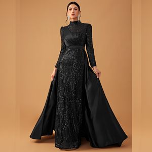 Новое модное женское вечернее платье с длинным рукавом и пайетками, элегантное платье для выпускного вечера, свадебное платье для невесты, повседневное платье - Product Image 3