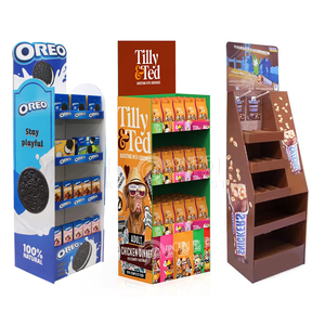 Custom Pet Food Cardboard <strong>Display</strong> Snack Candy <strong>Retail</strong> Floor Biscuits Chocolate Pop Up Corrugated Cardboard <strong>Display</strong> Stand Rack