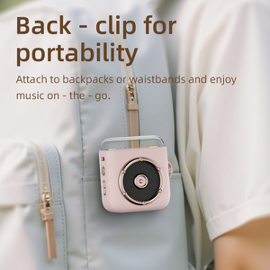 P6 5 Wát Magnetic Clip hiển thị thời gian màn hình LED mini Loa mặt trăng ánh sáng đồng hồ báo thức loa không dây cho du lịch ngoài trời - Product Image 4