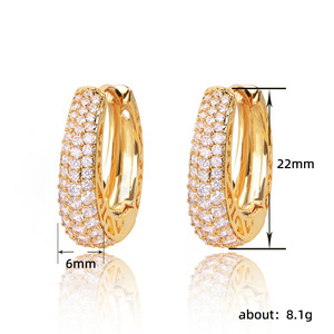Orecchini a Cerchio Vuoti da Donna, Stile Street, per Uso Quotidiano, Accessorio per Orecchie, Gioielli alla Moda per Outfit - Product Image 3