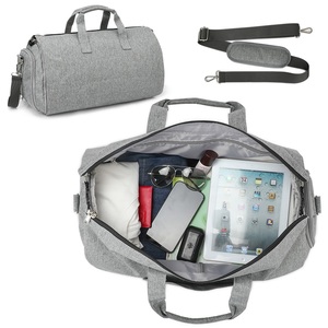<span class=keywords><strong>Maleta</strong></span> colgante 2 en 1, bolsas de viaje, funda de ropa convertible con correa para el hombro, bolsa de lona para ropa de mano - Product Image 3