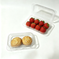 Factory Price High Quality Disposable for Dessert Fruit Bread Donut Cake Novelty Plastic PET Clear Containers Pastry Bread Boxes