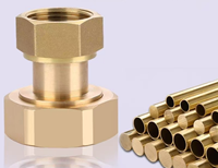 Raccords de tuyauterie multicouche PEX en laiton forgé plaqué, résistants aux produits chimiques haute pression, adaptateur femelle, connecteurs à compression filetés