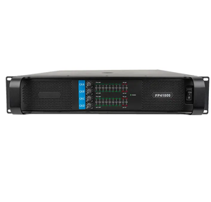 Amplificador de potencia de audio profesional de 4 canales FP4800 800W*4 con transistores Anson y panel de acero inoxidable para sistema de sonido - Product Image 1