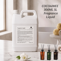 COCOAIMEE 300ml 5L Huile de Recharge pour Diffuseur à Bâtonnets, Parfum Boisé Floral Longue Durée, pour Hôtels, Spas et Usage Domestique