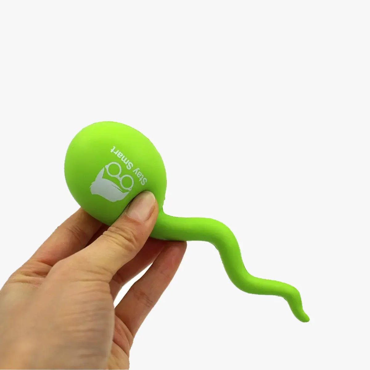 Hot-selling Custom Logo PU Foam Sperm Anti Stress Ball Fidget Toys PU Sperm Stress Relievers