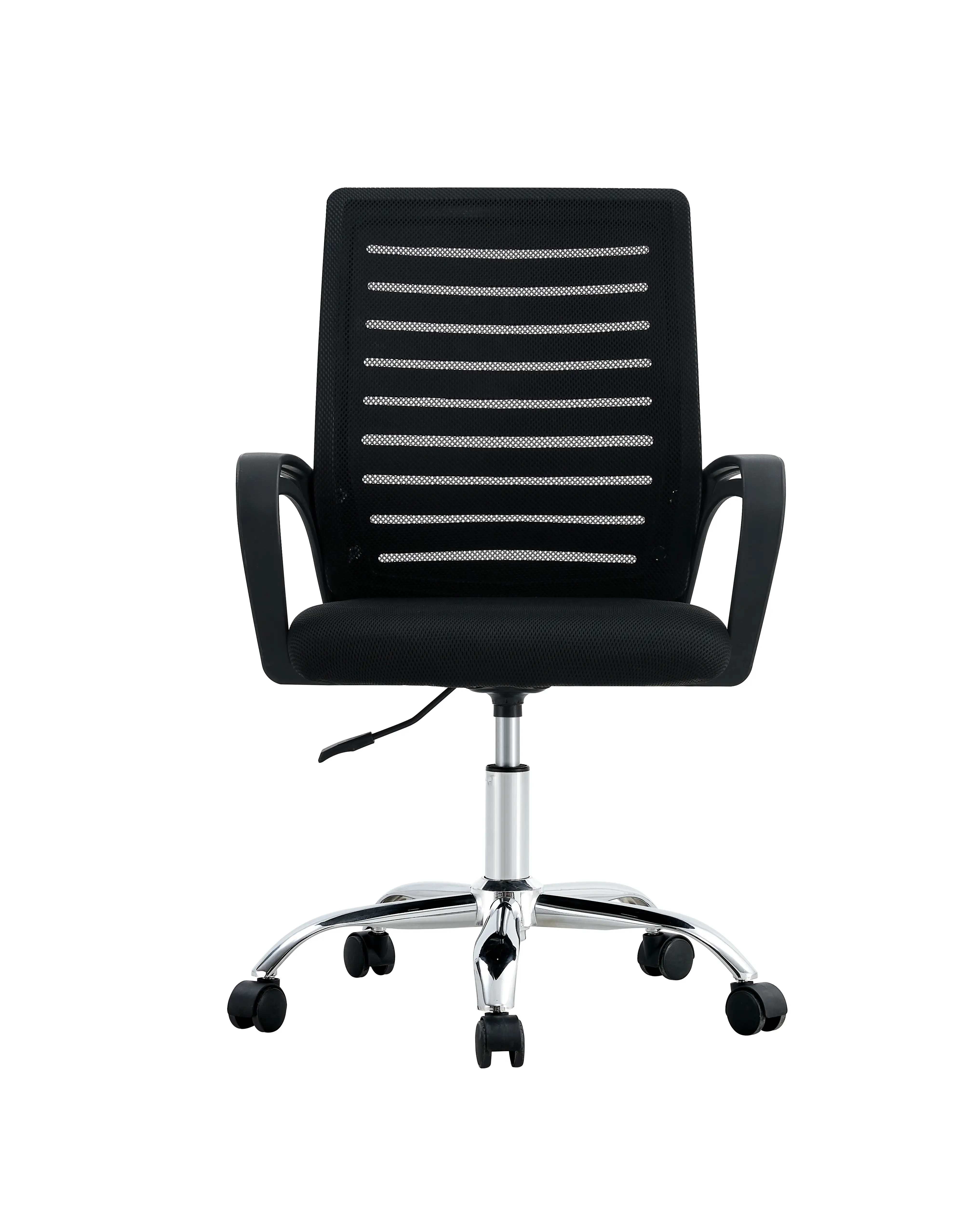 Einfache Büromöbel Mesh Stuhl ergonomische Rückenlehne PP Armlehne drehbar Gaslift kommerziellen Stuhl weichen verstellbaren Stuhl