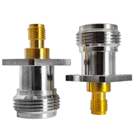 Connecteur coaxial N/SMA-KKF en gros du fabricant – Connecteur coaxial à bride SMA femelle vers N femelle (N vers SMA)