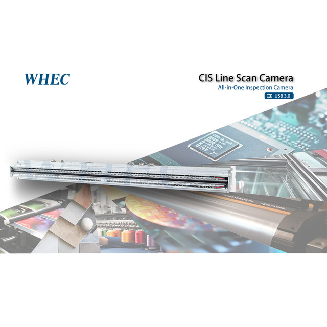 WHEC PL6R650SLC 650mm CIS Line Scan Camera for Machine Vision Inspection 1:1 Imaging Space Saving GigE/CameraLink Interface CE