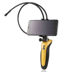 Hot IP67 Waterdichte Hd Lens Wifi Endoscoop Borescope Snake Inspectie Camera Sd-kaart Abs Sdk Rohs Zwart En Geel 1 jaar, 1 Jaar