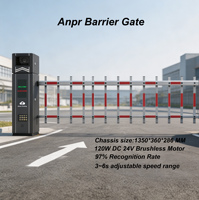Barrière de clôture automatique ANPR LPR avec reconnaissance de plaques d'immatriculation pour le contrôle d'accès au parking