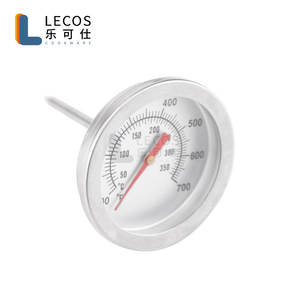 Gadgets de cuisine très vendus, outils spécialisés, couvercle alimentaire transparent pour barbecue, couvercles de wok, dôme à <span class=keywords><strong>fromage</strong></span> en acier inoxydable avec thermomètre - Product Image 4