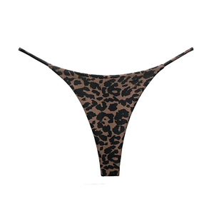 Sous-vêtements string sexy pour femmes, taille basse, fin, respirant, bretelles extensibles, tanga avec logo uni sur la taille, style quotidien - Product Image 3
