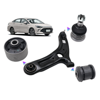 Pour BAIC EU5 Nouveau EU5 Nouveau D50 U5 PLUS Bras triangulaire de suspension inférieur, bras oscillant inférieur, manchon en caoutchouc, doublure d'essieu arrière, rotule