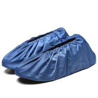 Autoclavable doux lavable esd antistatique anti-dérapant Polyester tissu Cleanroom laboratoire chaussure couverture