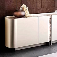 Buffet et armoire de salon de luxe moderne pour bar à domicile et usage hôtelier – Meuble en bois écologique et peu encombrant