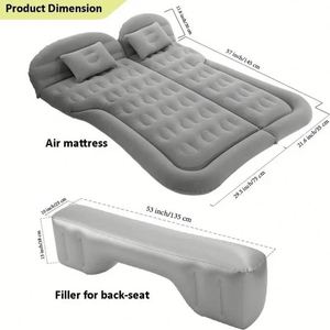 Canapé gonflable portable en PVC, matelas de voiture, lit d'air extérieur - Product Image 3