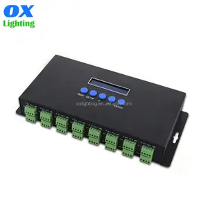 Dj מועדון rgbw argbw artnet ethernet spi dmx הנמען המדבק אות פיקסל 5v 12v 24v מטריקס ניתן לתכנות dmx512 בקר להמיר בקר להמיר