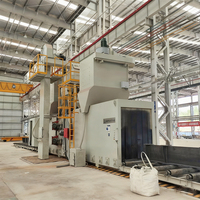 Machine de grenaillage à jet continu pour métaux, prix, machine de grenaillage intégrée à l'abrasif pour l'industrie