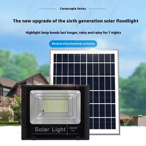 Faretto <span class=keywords><strong>Solare</strong></span> Diviso 200W/400W 6000K Luce Diurna 120° Angolo Fascio Nuova Lampada da Parete Esterno Giardino Cortile <span class=keywords><strong>Corpo</strong></span> in ABS Grado di <span class=keywords><strong>Protezione</strong></span> IP66 - Product Image 2