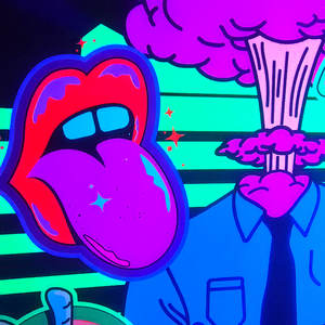 Impresiones de Arte de Anime con Tinta de Neón Personalizada, Colores Vibrantes, Impresión Digital en Papel con Acabado Fluorescente, Póster de Fanart de Películas/Videogames - Product Image 3