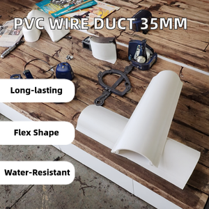Industrial <b>PVC</b> Arc-Shaped Wire Duct <b>Moulding</b> 35*10mm TIANHUI Brand 60cm-6.1m Length Durable Water Application Wire Storage - Product Image 2