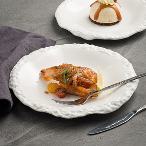 Piatto nordico in ceramica da Dessert <span class=keywords><strong>piatti</strong></span> da tavola in porcellana con motivo irregolare in pietra - Product Image 3